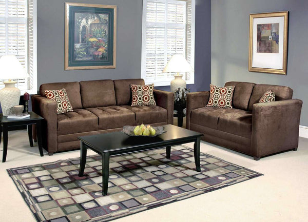 Sofa & Loveseat: Sienna Chocolate