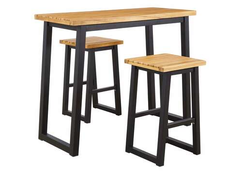 P220-113 Outdoor Counter Table & 2 Barstools