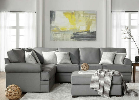 Sectional Sofa: Beamer Denim Fog