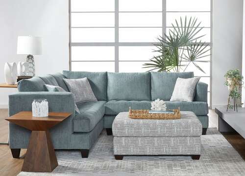 Sectional Sofa: Excellence Cerulean