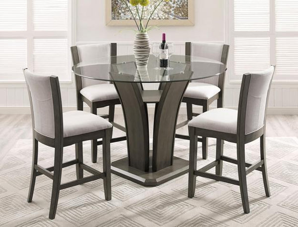 CAMELIA COUNTER HEIGHT DINING TABLE and 4 CHAIRS