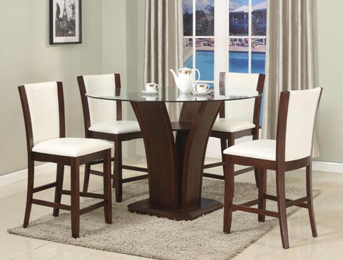 CAMELIA COUNTER HEIGHT DINING TABLE and 4 CHAIRS