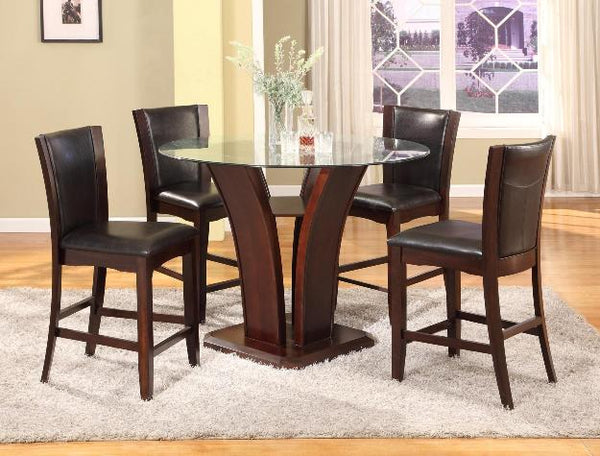 CAMELIA COUNTER HEIGHT DINING TABLE and 4 CHAIRS