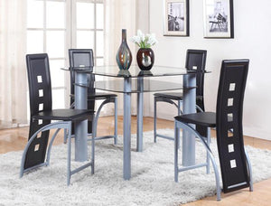 ECHO COUNTER HEIGHT DINING TABLE WITH 4 CHAIRS