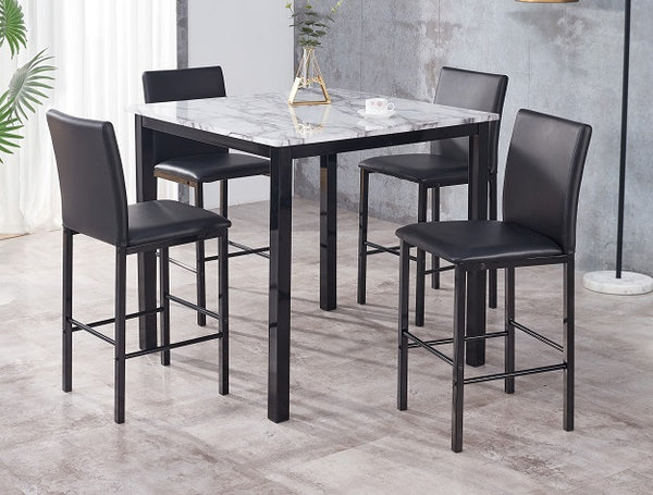 AIDEN COUNTER H DINING TABLE and 4 CHAIRS