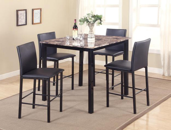 AIDEN COUNTER H DINING TABLE and 4 CHAIRS