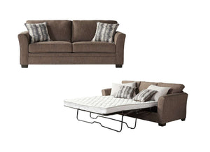 Queen Sleeper Sofa: Medusa Umber