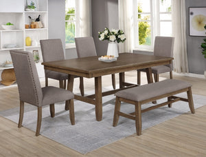 MANNING DINING TABLE and 4 CHAIRS with BENCH