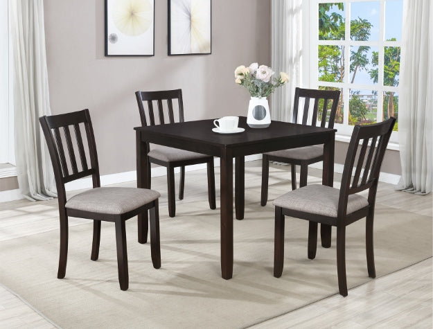 BOONE 5PK DINING TABLE and 4 CHAIRS