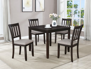 BOONE 5PK DINING TABLE and 4 CHAIRS