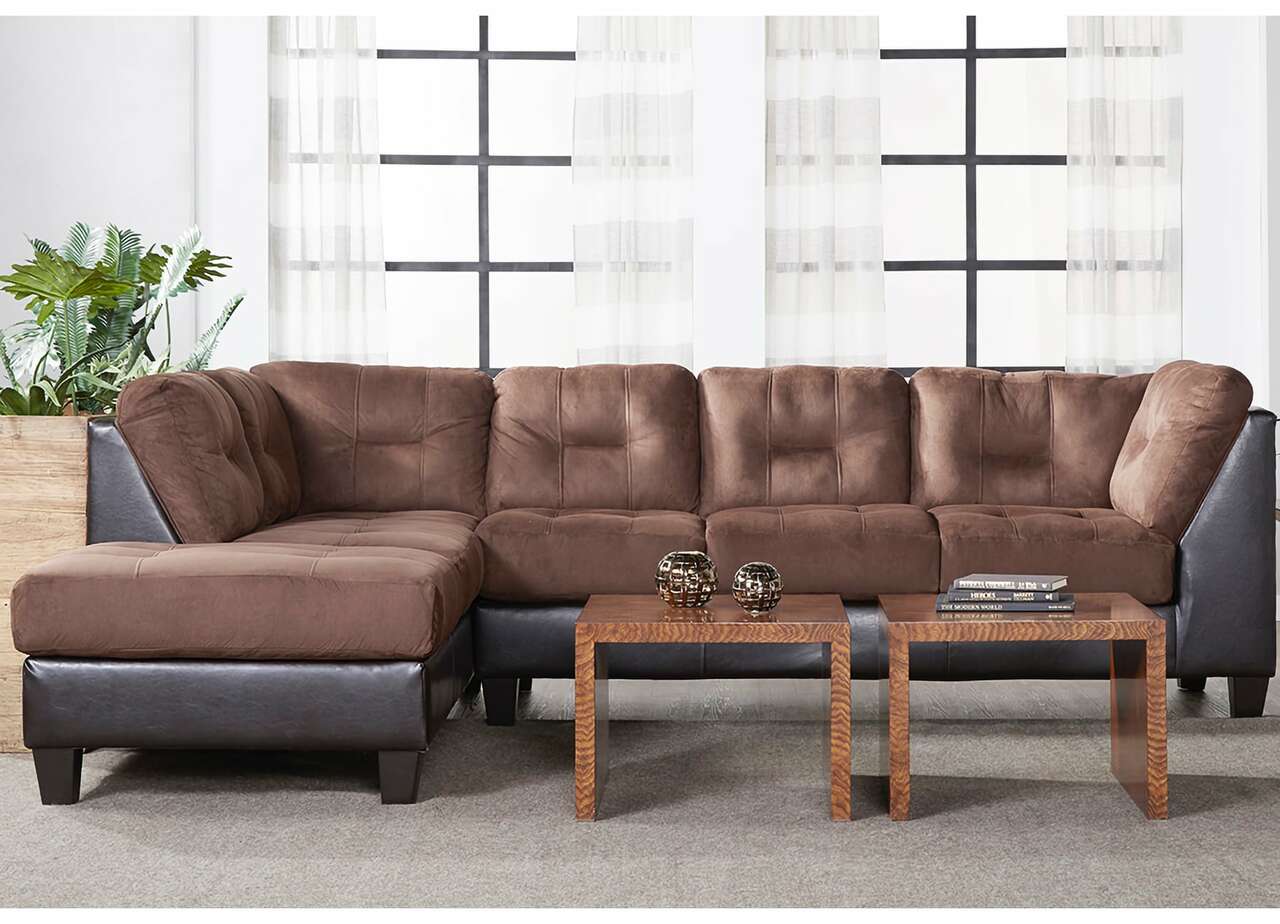 Sectional Sofa: Walnut