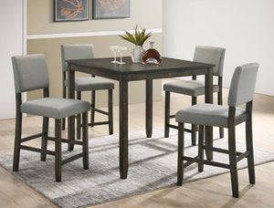 DERICK COUNTER DINING TABLE and 4 chairs