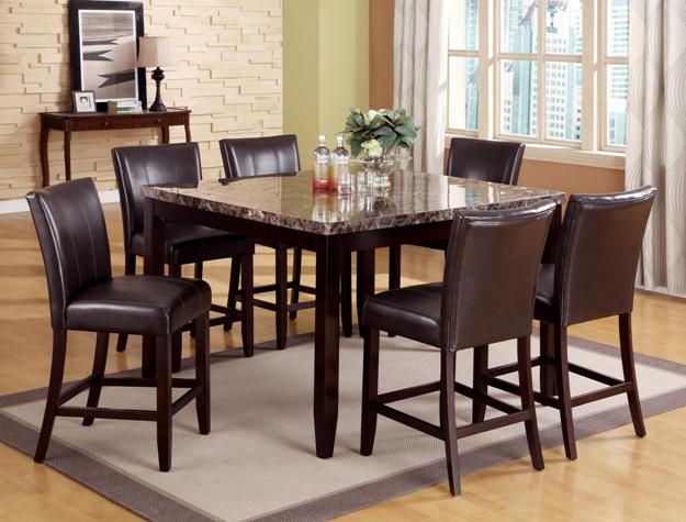 FERRARA CTR HT DINING TABLE SET(6 Side Chairs)