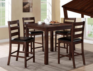 QUINN COUNTER HEIGHT DINING TABLE and 4 CHAIRS