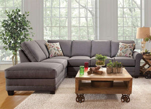 Sectional Sofa: Jitterbug Gray