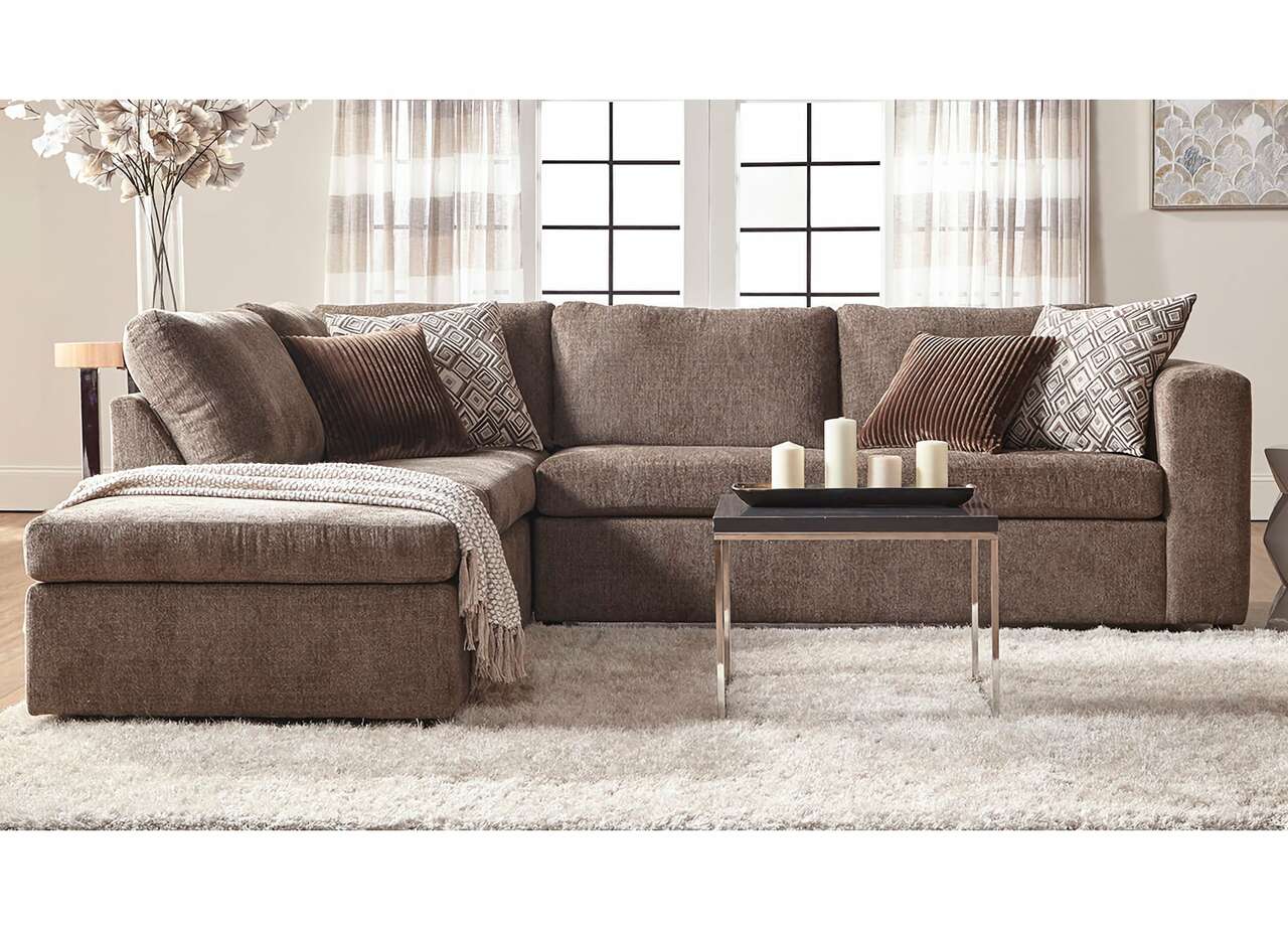 Sectional Sofa: Angora Tabby