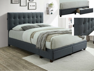 ANTOINE PLATFORM BED GREY