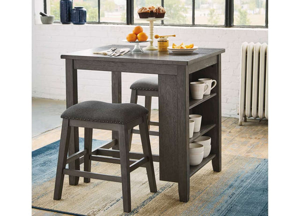 P220-113 Outdoor Counter Table & 2 Barstools