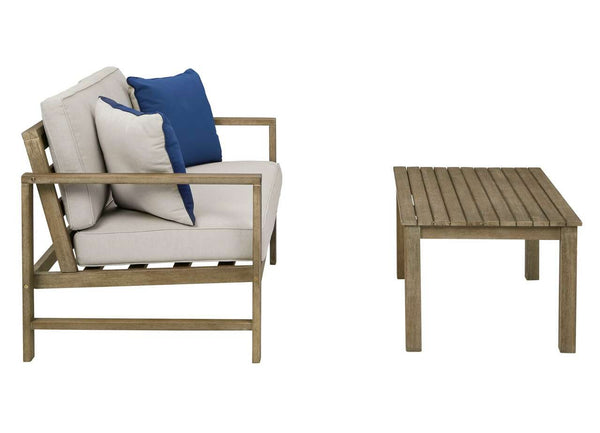 P349-035 Outdoor Loveseat with Table (Set of 2)