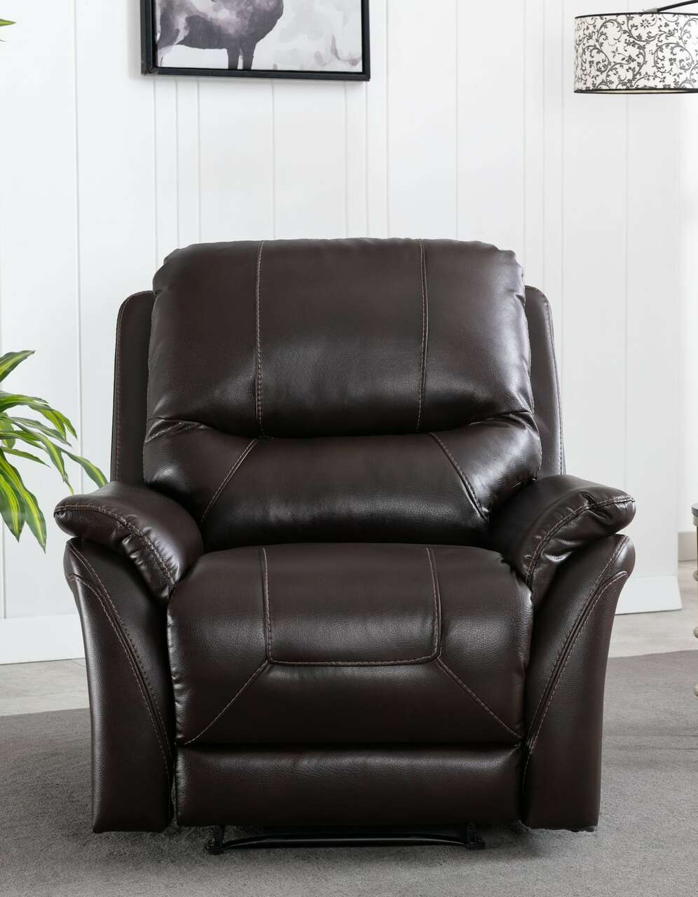 Glider Recliner: New Reggio Chocolate